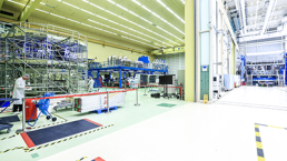 ESM 3-4 and 5 in the cleanroom at Airbus in Bremen-CopyrightAirbus